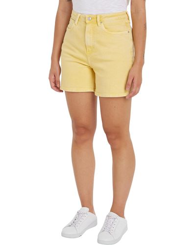 Tommy Hilfiger Jeans Shorts Straight Short Kurz - Gelb