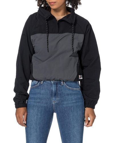 Superdry S Overhead Cropped Cagoule - Schwarz