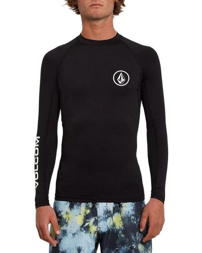 Volcom Men's Taunt UPF 50+ Long Sleeve Rashguard - Loose Fit, Sun Protection Swim Shirt