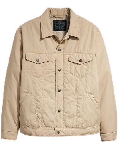Levi's Relaxed Fit Padded Truck Neutrals Voor - Naturel