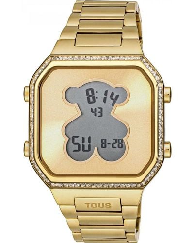 Tous Bear 3000131300 Zirconia Horloge - Metallic