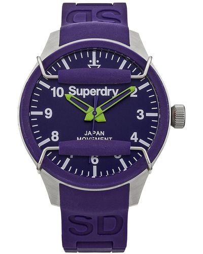 Superdry Analoog Kwartshorloge Voor Syg125u - Paars