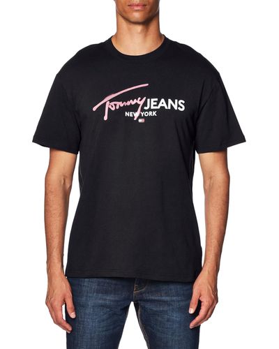 Tommy Hilfiger Tommy Jeans -T-Shirt DM0DM18572 - Schwarz