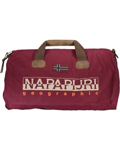 Napapijri Sac de sport Np0a4ggm mixte coton et synthétique vin - Rouge
