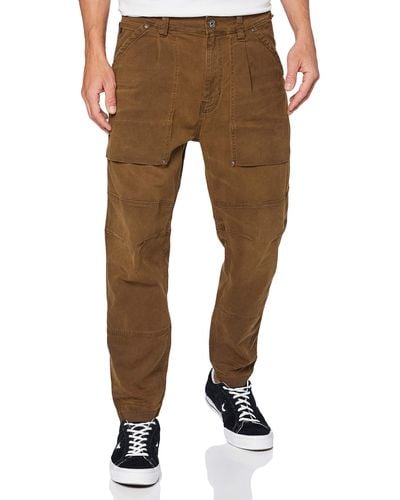 G-Star RAW Fatigue Relaxed Tapered Casual Trousers - Brown