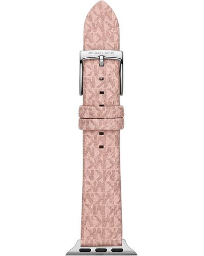 Michael Kors Interchangeable Watch Band Compatible With Your 38/40mm Apple Watch- Straps For Use With Apple Watch Series 1-7 - Pink