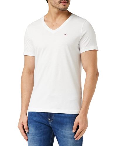 Tommy Hilfiger TJM CLASSIC JERSEY C NECK - Bianco