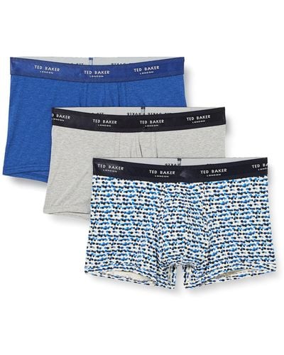Ted Baker 3-pack Cotton Trunk - Blue