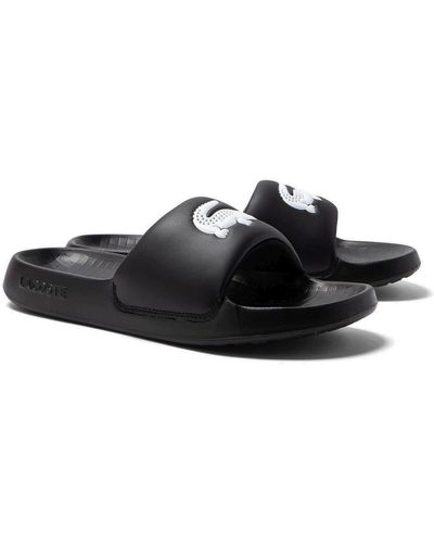 Lacoste Croco 1.0 Synthetic Slides - Schwarz