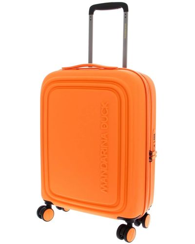 Mandarina Duck Logoduck + Trolley Cabin Exp P10szv24 Gepäck- Koffer - Orange