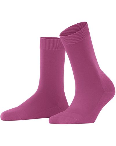 FALKE Socken Climate Wool Nachhaltiges Lyocell Schurwolle einfarbig 1 Paar - Lila