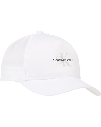 Calvin Klein Mono Logo Print Cap Cap - Black