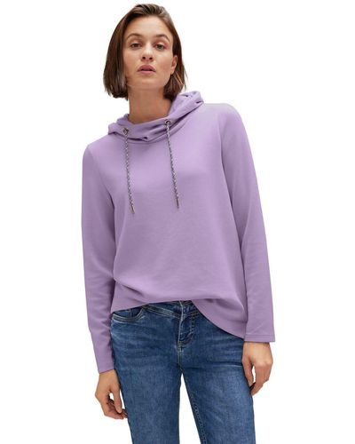 Street One Sweatshirt Hoodie - Lila