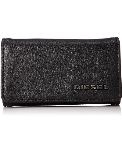 DIESEL Kaycase X06629 P0396 Wallet And Card Holder Black Plain