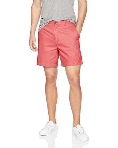 Amazon Essentials Pantaloncini 18 cm Slim Uomo - Rosso