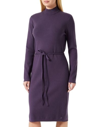 Mexx Mock Neck Knitted Casual Dress - Lila