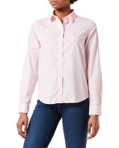 GANT REG Broadcloth Striped Shirt Bluse - Weiß