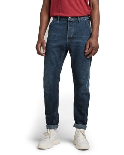 G-Star RAW Grip 3D Relaxed Tapered Jeans - Azul