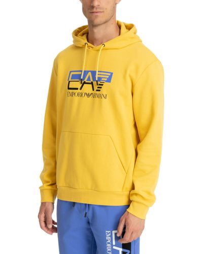 Emporio Armani EA7 Visibility -Sweatshirt mit Kapuze - Gelb