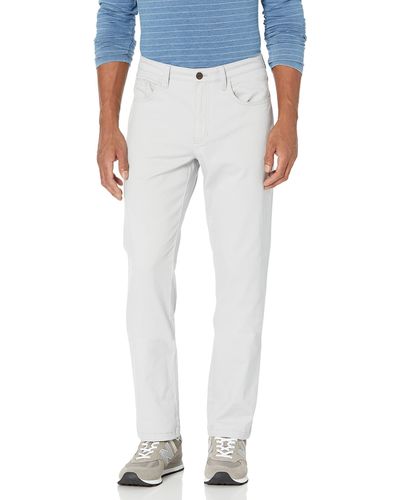 Amazon Essentials Pantalon Chino Stretch Confortable à 5 Poches Coupe Droite - Gris