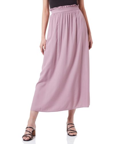 Vero Moda S Elderberry Long Skirts - Pink