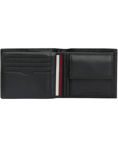 Tommy Hilfiger TH Central CC Flap and Coin Wallet Black - Schwarz