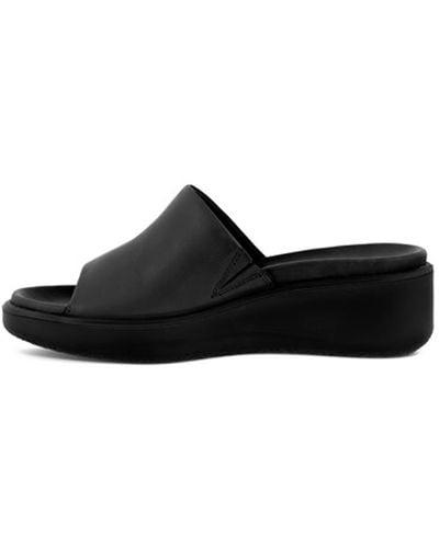 Ecco Flowtedge Lx Heeled Sandal - Black