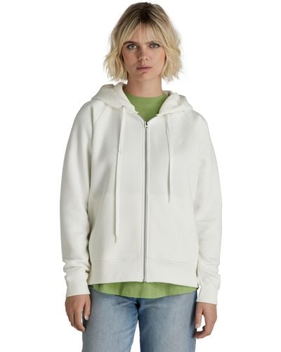G-Star RAW Premium Core 2.0 Hooded Zip Through Sweater - Blanco
