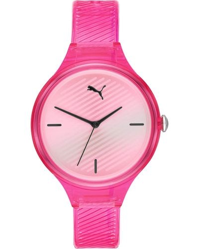 PUMA Quartz Watch with Polyurethane Strap - Rosa