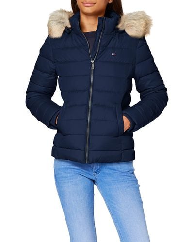 Tommy Hilfiger Tommy Jeans Mujer Chaquetón de Plumón TJW Invierno - Azul