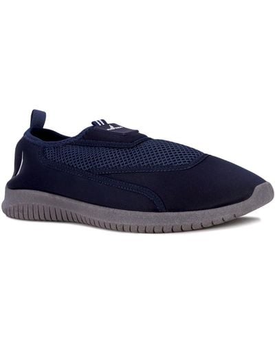 Nautica Chaussures aquatiques athlétiques pour homme | Chaussettes aquatiques | Séchage rapide | Sandales à lacets élastiques – - Bleu