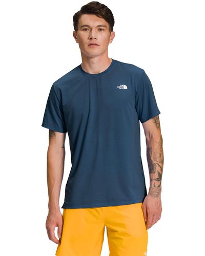 The North Face Wander Short Sleeve Performance Shirt - Blue