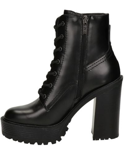 Guess Kalissa s Black Leather Boots-UK 7 / EU 40 - Noir