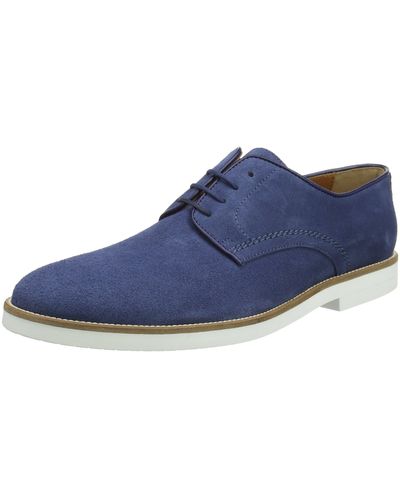 Hackett Hackett 's Piped Paterson Suede Derby Shoes - Blue