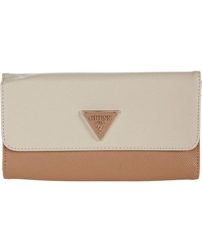Guess Noelle Multi Clutch Wallet Natural/Multi One Size - Multicolore