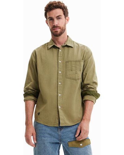 Desigual CAM_Brad 4003 Military Green T-Shirt - Grün