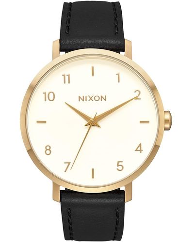 Nixon Arrow Leather Analog Display Quartz Watch - Multicolour