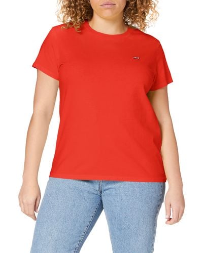 Levi's Perfect Tee T-Shirt ,Rouge,S
