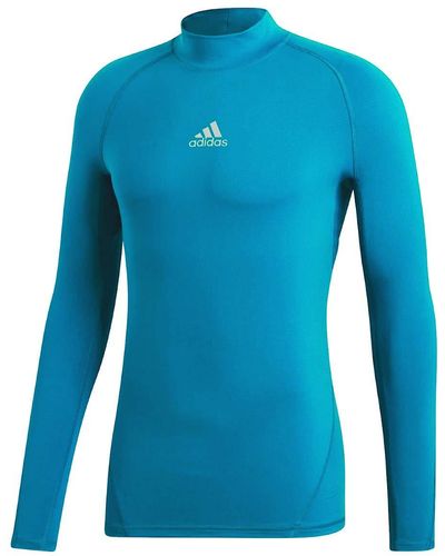 adidas Alphaskin Sport Longsleeve Climawarm Shirt Langarm - Blau