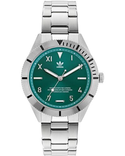 adidas Edition Three Stainless Steel Fashion Analogue Watch - Aofh22060 - Green