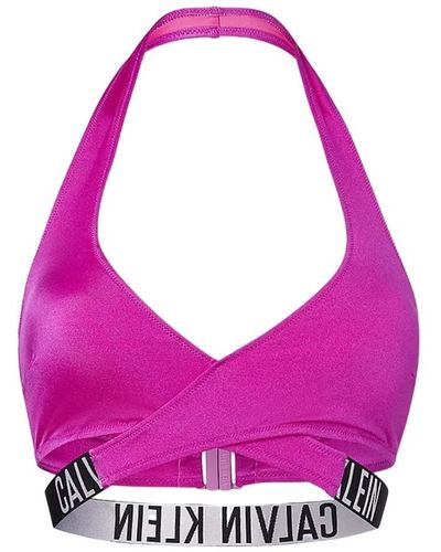 Calvin Klein Crossover Bralette-RP Haut de Bikini - Violet