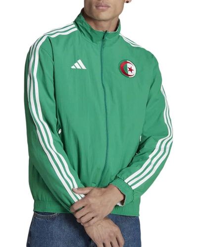 adidas Algérie Veste Réversible Vert/Blanc Faf Vert M