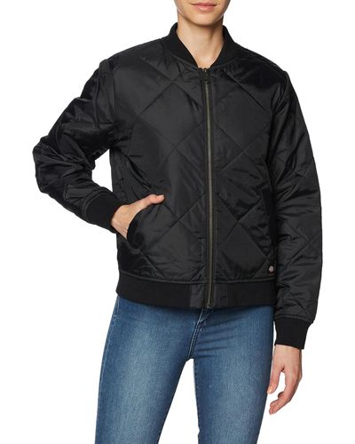 Dickies Quilted Bomber Jacket - Black