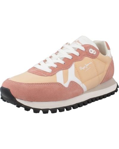 Pepe Jeans Brit-on Print W Trainer - Pink