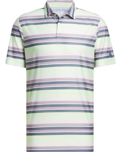 adidas Ultimate365 Heat.rdy Stripe Polo Shirt Golf - Blue