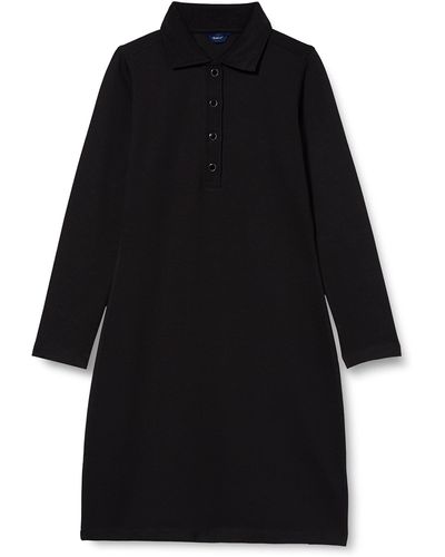 GANT D1. Jersey Polo Dress - Black