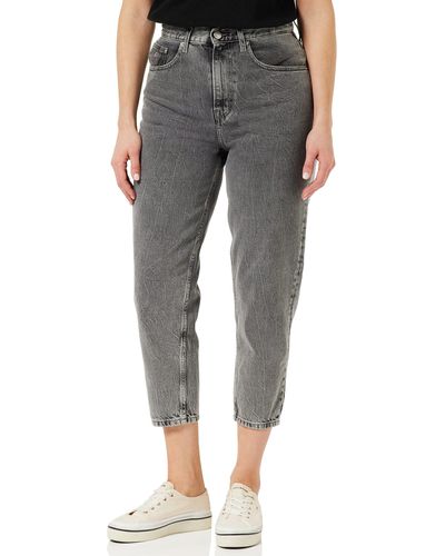 Tommy Hilfiger Mom Jean Uhr Tprd Df6072 Hose - Grau