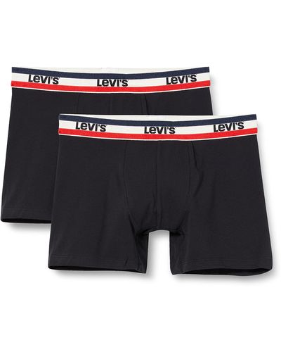 Levi's Lote de 2 boxers con logotipo sportswear - Negro