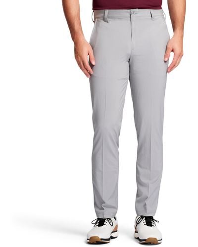 Izod Golf Swingflex Straight-fit Flat-front Pants - Gray