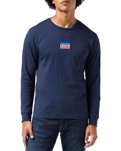 Levi's Long-Sleeve Standard Graphic Tee T-Shirt - Blau